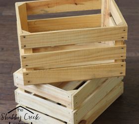 wood crate rolling cart