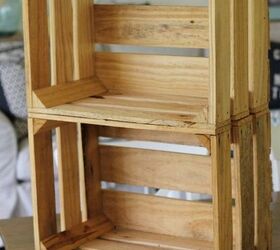 wood crate rolling cart