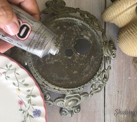 how to make a cake stand from lamp parts, how to, lighting