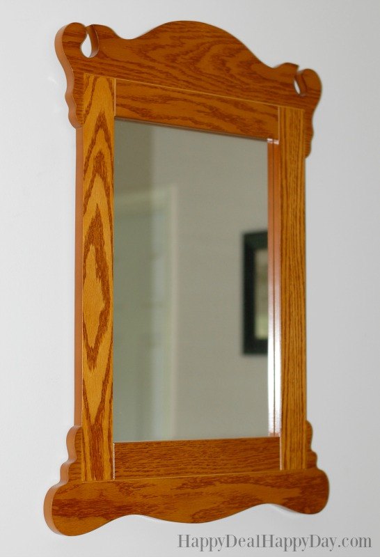 desmascarar a madeira de um espelho antigo com saliva de unicrnio