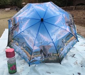 Guirnalda de paraguas pintados para la primavera