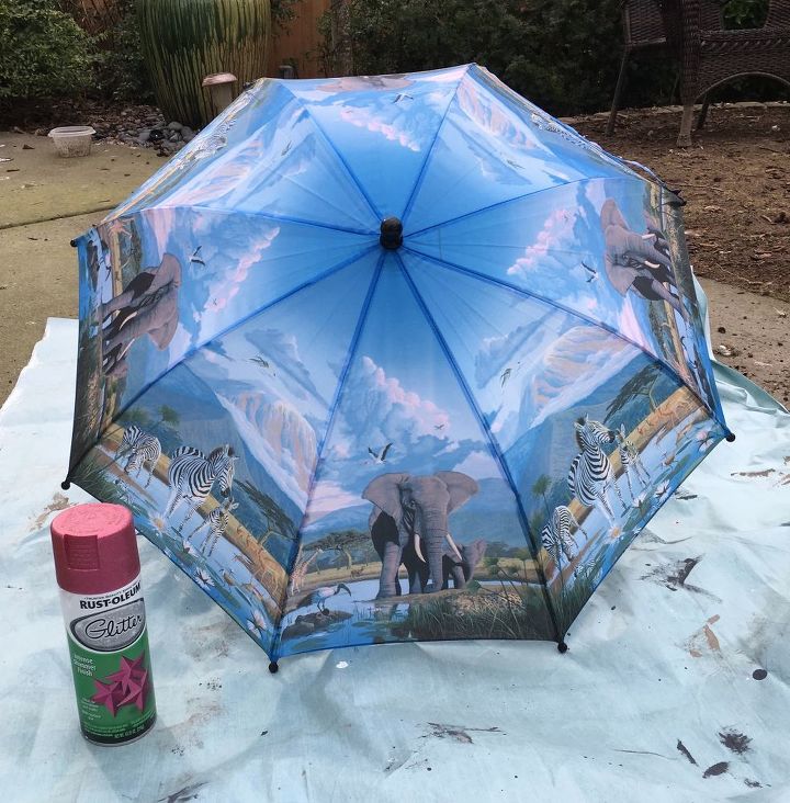 guirnalda de paraguas pintados para la primavera