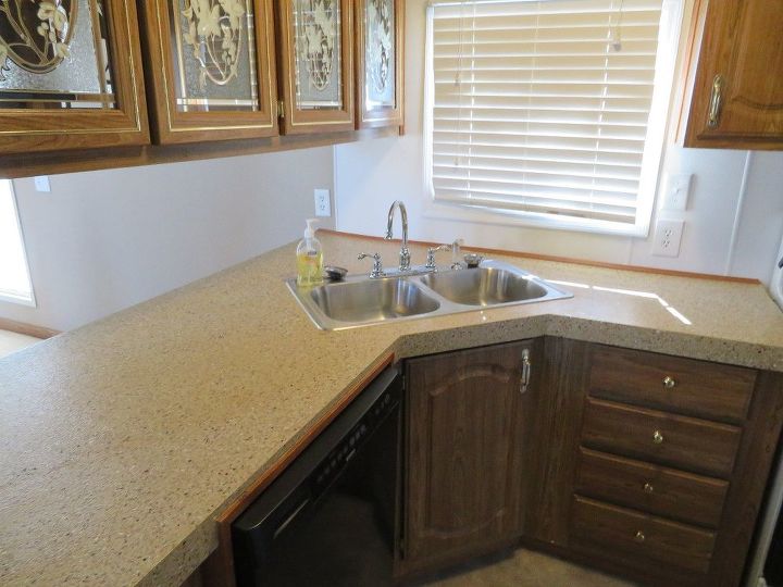 how to repair a mobile home counter top, countertops, home decor, how to
