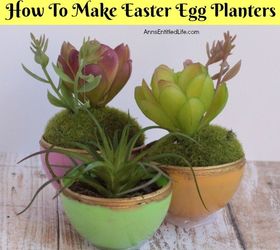 easter egg planters nearly anyone can make, gardening