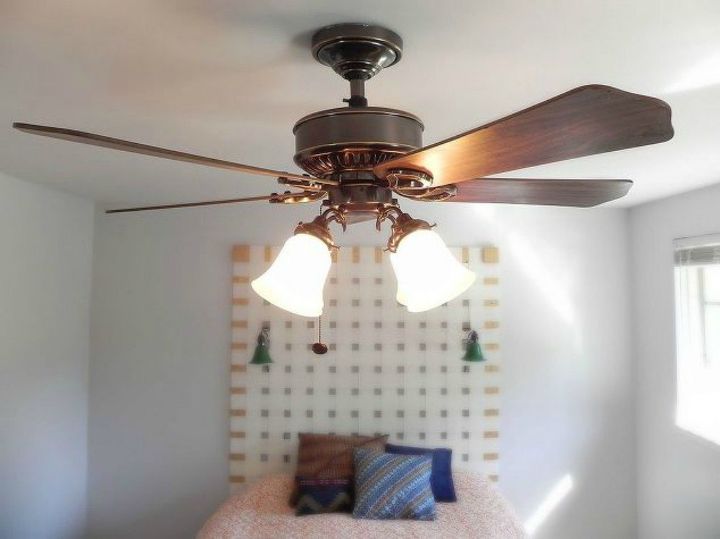 14 maneiras inteligentes e surpreendentes de usar quadrados em sua casa, Substitua um suporte de ventilador de teto quebrado