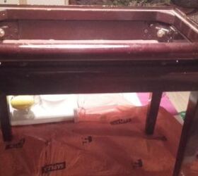 q old coffee table without glass to dogs feeder, painted furniture