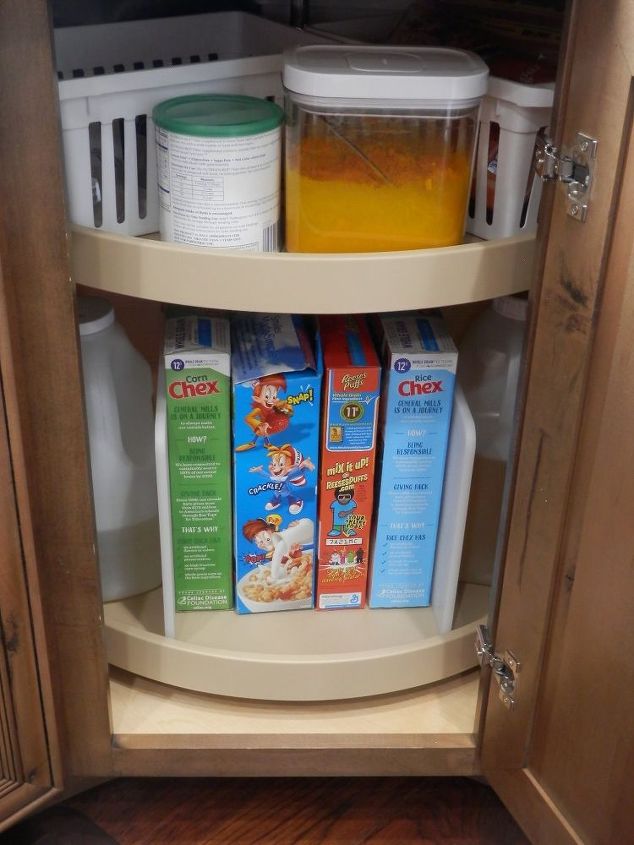 Lazy Susan Re Do Organize The Chaos, How To Organize Corner Cabinet Lazy Susan