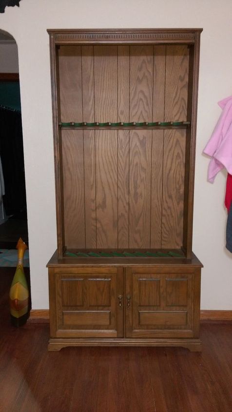 q repurposed gun cabinet, kitchen cabinets, kitchen design