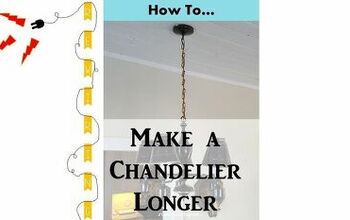 Cómo hacer una lámpara de araña más larga