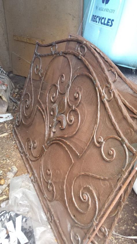 q hi everyone i am stumped looking for reworking this lovely firescreen