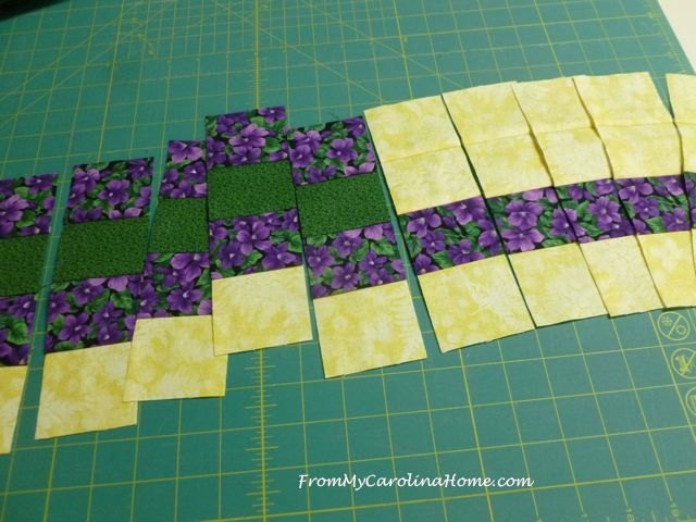 quick squares quilted table topper, painted furniture