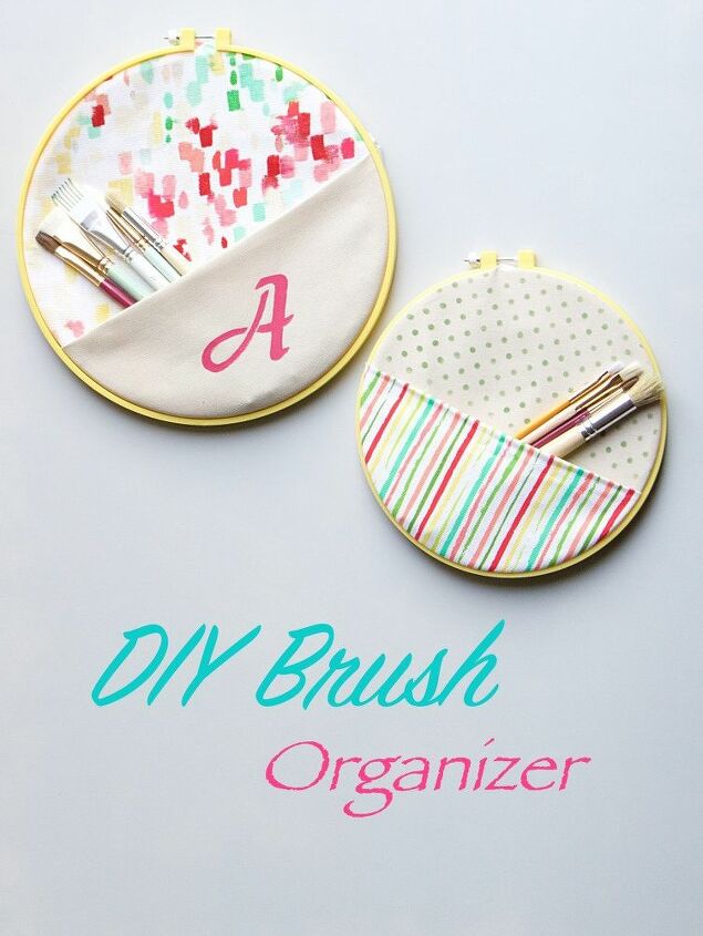 diy brush organizer, organizing