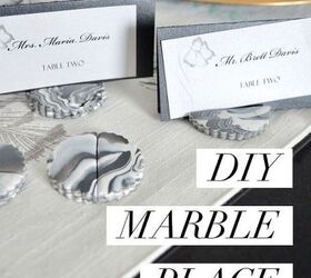 diy marble place holders, flooring, tiling