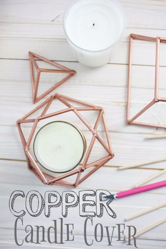copper candle covers