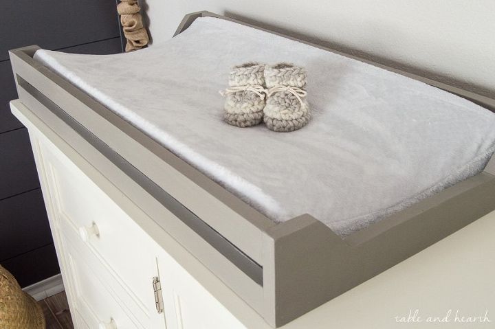 easy diy nursery changing pad tray, bedroom ideas