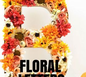diy 3d floral letters
