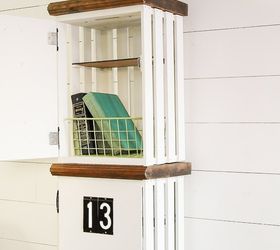 how to build diy wood crate lockers, how to, storage ideas