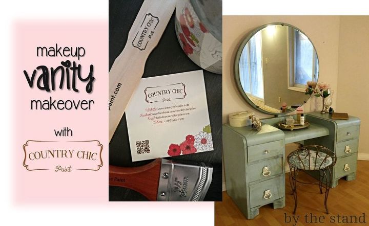 makeup vanity makeover with country chic paint, bathroom ideas