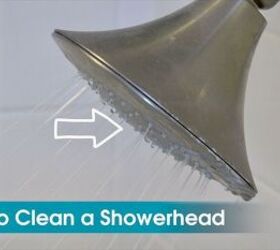 how to clean a showerhead, bathroom ideas, cleaning tips, how to, plumbing