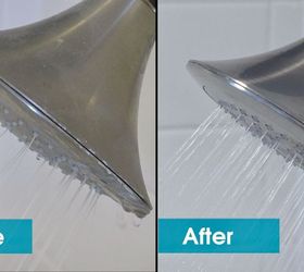 how to clean a showerhead, bathroom ideas, cleaning tips, how to, plumbing