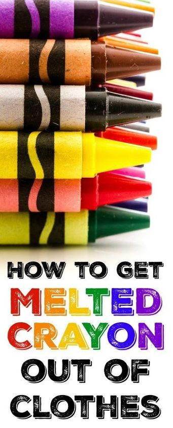 how to remove melted crayon from clothes, how to
