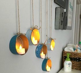 s these are the led candle solutions you ve been waiting for, This tuna can tea light hangers