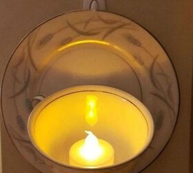 s these are the led candle solutions you ve been waiting for, This tea cup saucer luminary