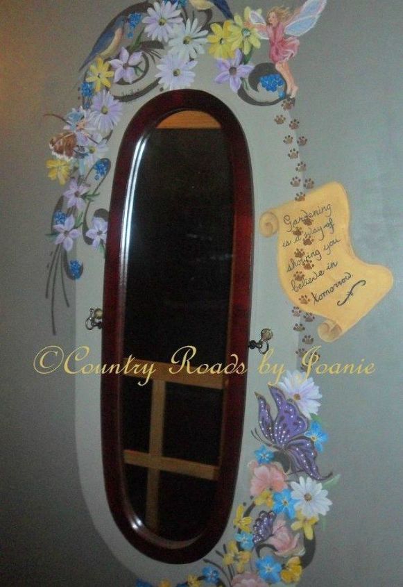 transform your standing mirror with these 11 stunning ideas, Paint the surrounding with art