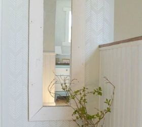 transform your standing mirror with these 11 stunning ideas, Customize your mirror with a white frame