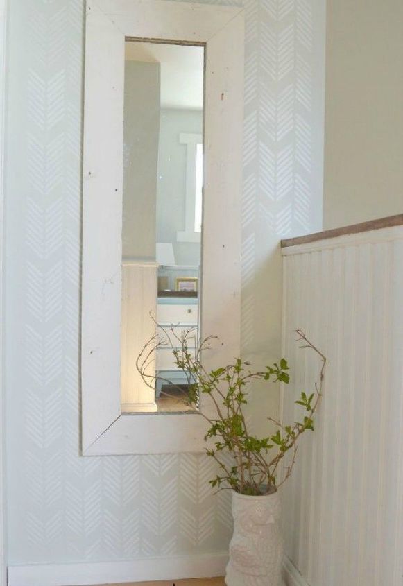 transform your standing mirror with these 11 stunning ideas, Customize your mirror with a white frame
