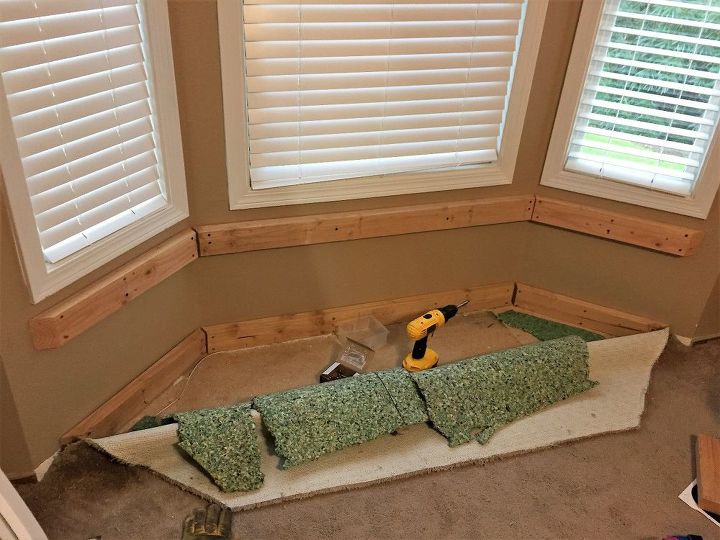 diy built in window seat with drawer and cabinet storage