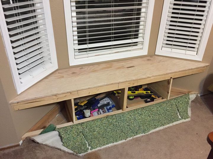 diy built in window seat with drawer and cabinet storage