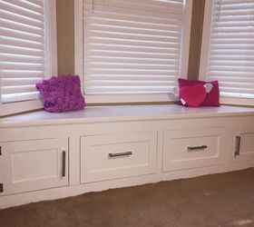 DIY Built-in Window Seat With Drawer and Cabinet Storage