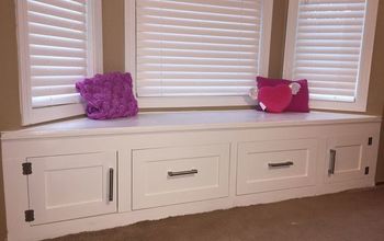DIY Built-in Window Seat With Drawer and Cabinet Storage