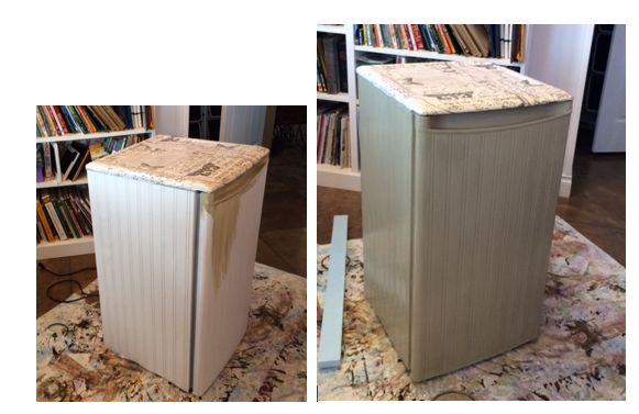 how to hide an ugly or used to be ugly fridge in plain site, appliances, how to