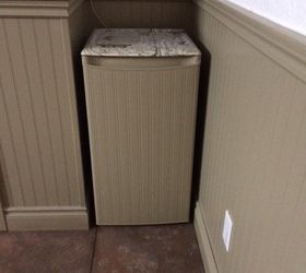 How to Hide an Ugly (or Used to Be Ugly) Fridge in Plain Sight.