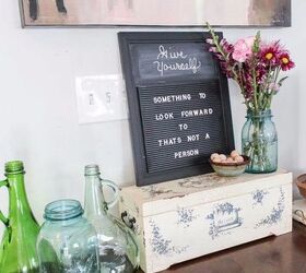 turn a restaurant sign into a letterboard, crafts