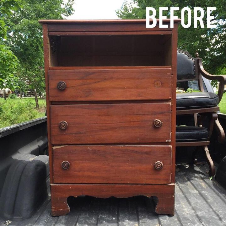 chest of drawers before and after, painted furniture