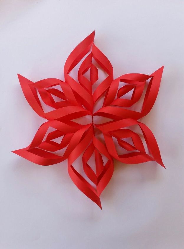 amazing 3d paper snowflake, STEP 11