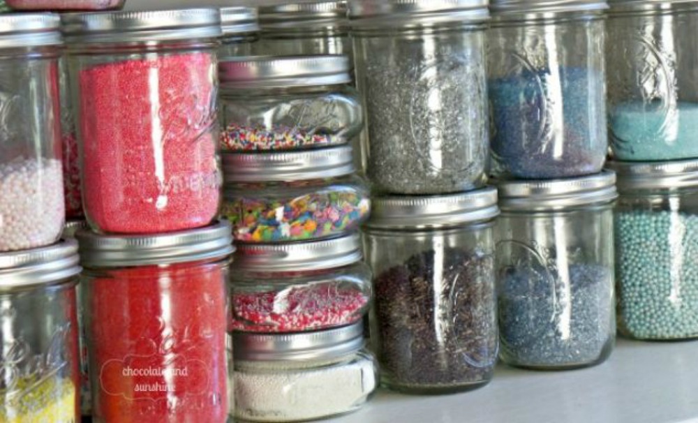 Get Rid of Kitchen Countertop Clutter With 13 Clever Mason Jar Ideas