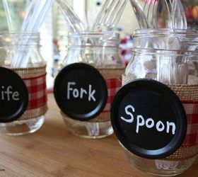 s get rid of kitchen countertop clutter with 13 clever mason jar ideas, countertops, kitchen design, mason jars, organizing, Have your utensils drying in something pretty
