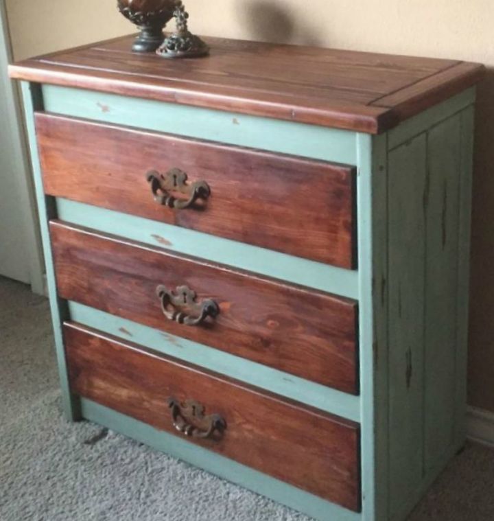 s 15 easy tricks to give your furniture that gorgeous distressed look, painted furniture, Add a touch of rustic to a vintage piece