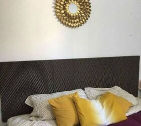 s get the bedroom of your dreams with these awesome fabric ideas, bedroom ideas, reupholster, Wrap fabric into a stunning headboard