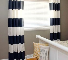 s get the bedroom of your dreams with these awesome fabric ideas, bedroom ideas, reupholster, Or add drama with your own painted curtains