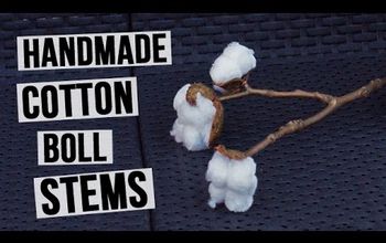 Tallos de algodón hechos a mano