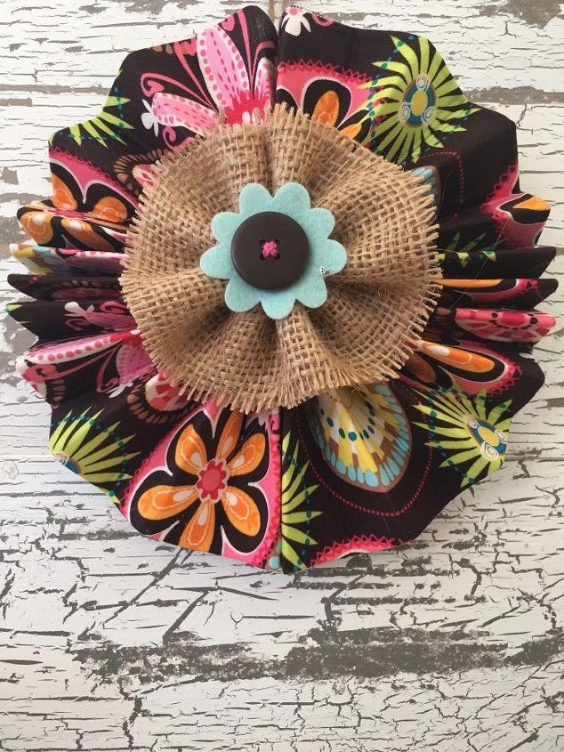 faux flowers six ways 3 fabric accordion flower, gardening, reupholster