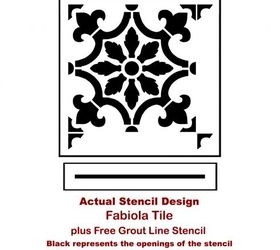 how to stencil a faux tile backsplash, how to, kitchen backsplash, kitchen design