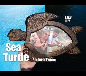 Marco de fotos de tortugas marinas DIY