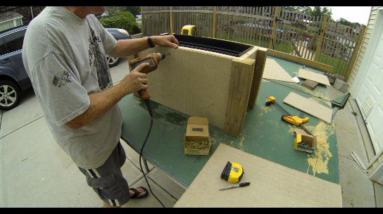 diy faux stone raised planter, concrete masonry, gardening