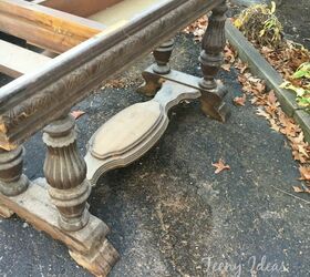 trash to treasure dining table makeover, painted furniture